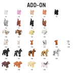 Minifigure outfit selection for white base sets. Mix and match styles for family displays.