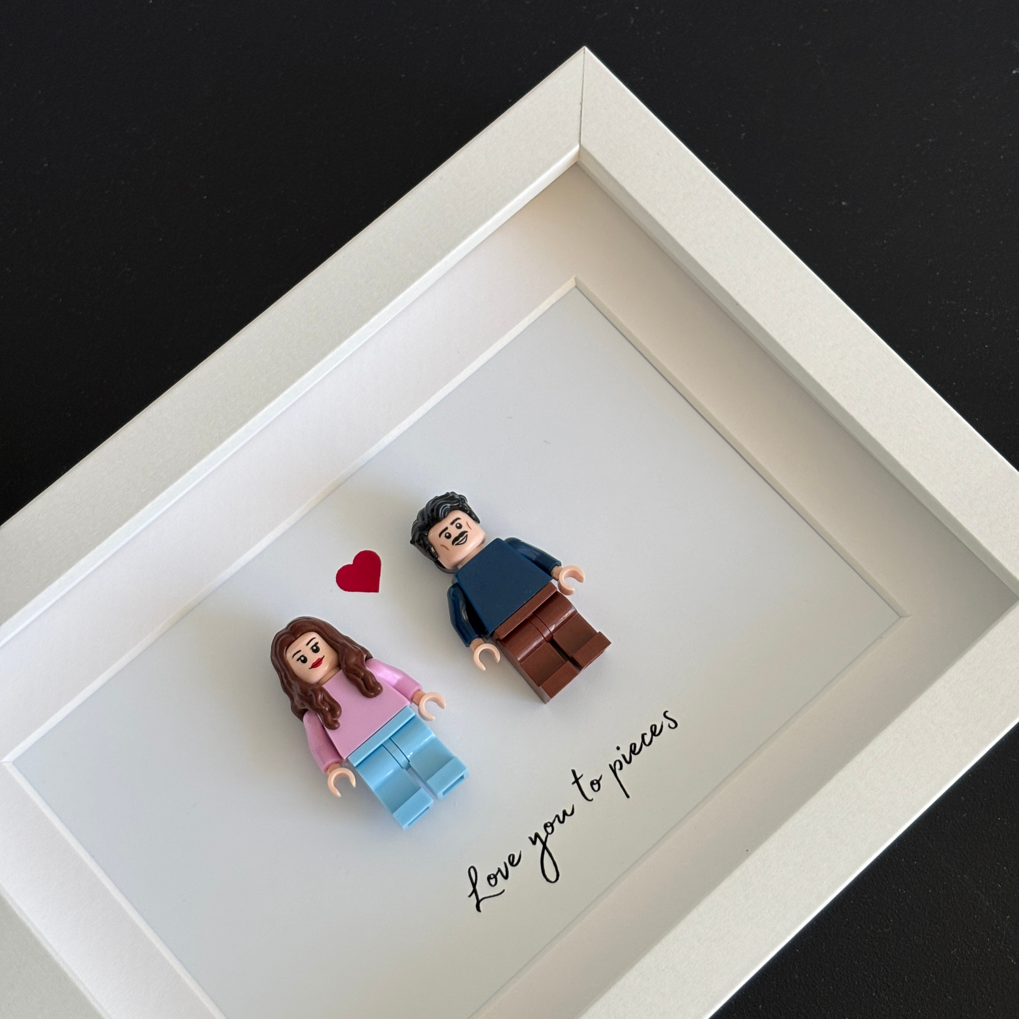 Personalized Minifigure Frame - Custom Family Display for LEGO Figures