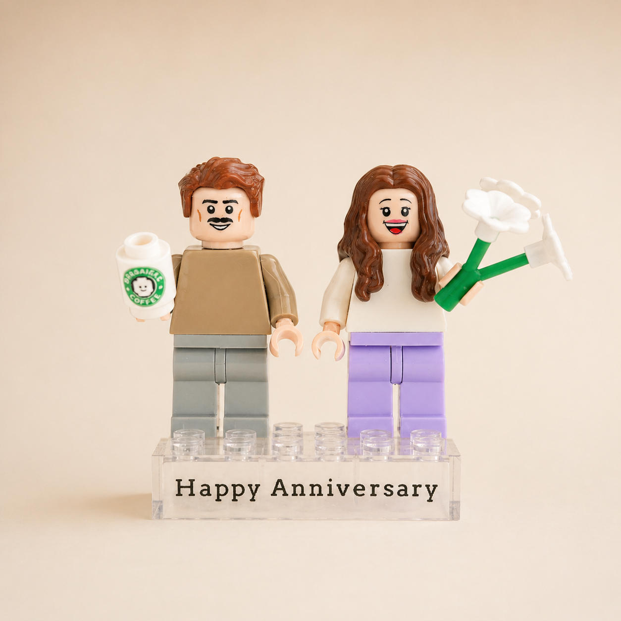 Custom Minifigure Couple Set