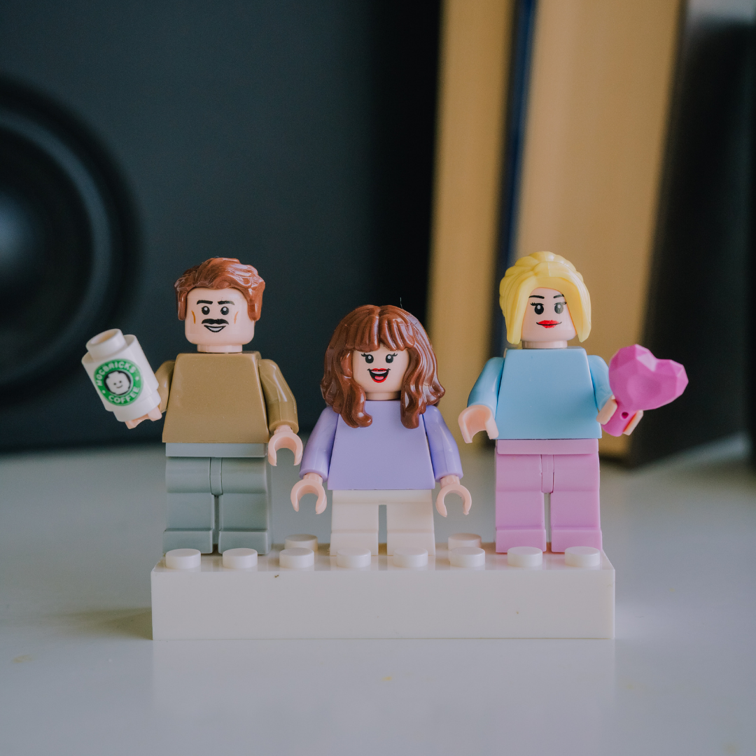 Custom Lego Minifigures With White Text Base