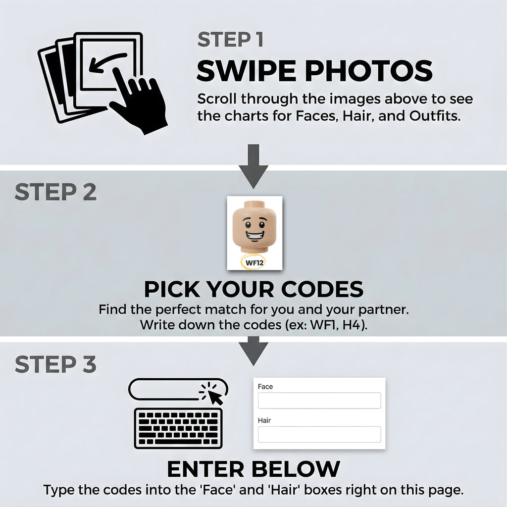 Personalized Minifigures with Frame